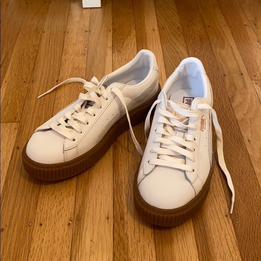 Puma Women’s Basket Platform Euphoria Gum Sneakers